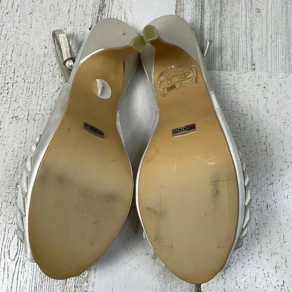 Menbur Cathy bridal slingback heels - 36 EU/ 6 US - Picture 9 of 12